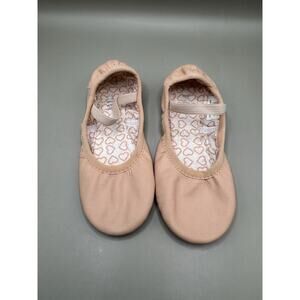 Bloch Girls Ballet Slippers Shoes Pink Leather Size 12.5C Elastic Strap